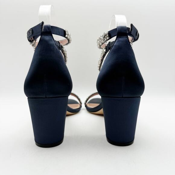 Pnina Tornai for Naturalizer Women Ahava Heels US 12 M Blue Crystal Open Toe NIB - Picture 10 of 12